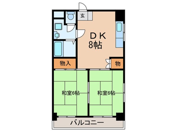 アンベ－ル東天神の物件間取画像